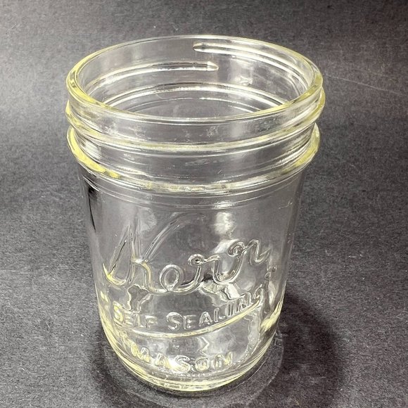 Vtg Kerr Self Sealing Mason Canning Jar Zinc Lid Boyd Porcelain Insert Country - Picture 8 of 16